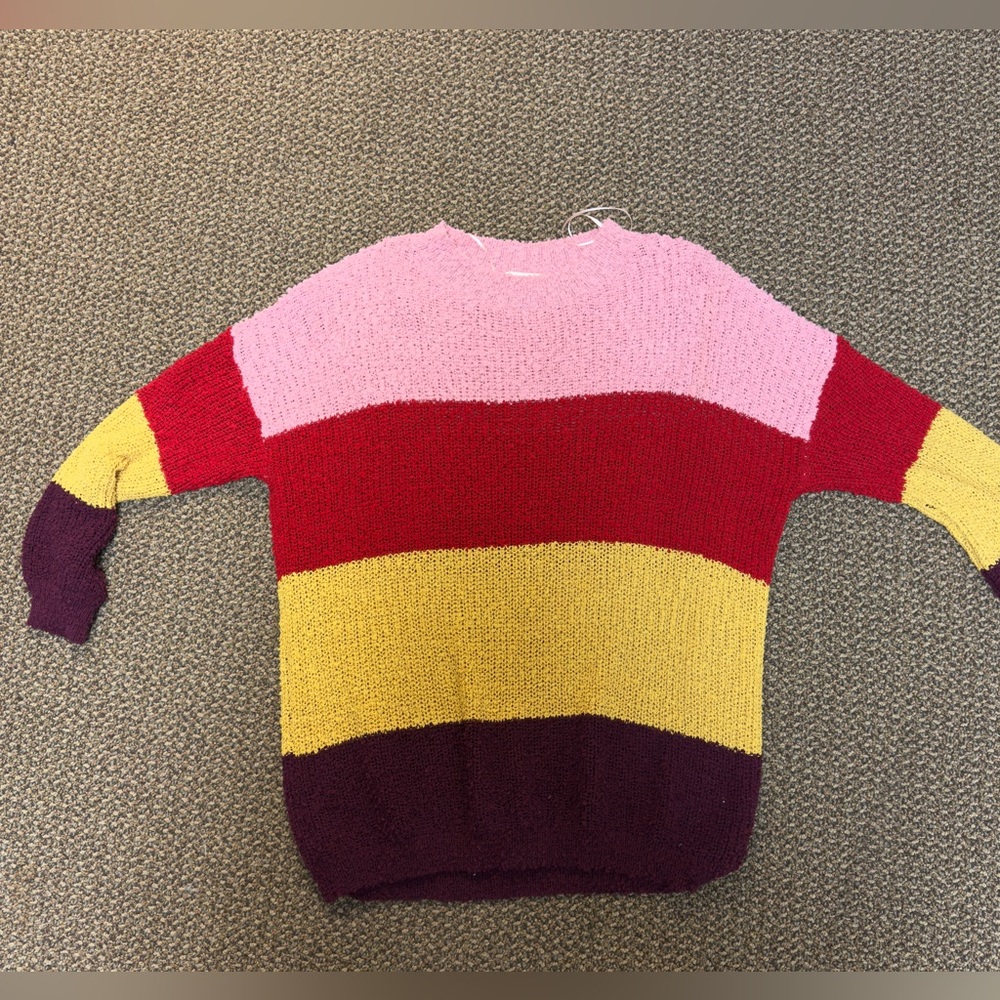 Umgee Colorful Striped Women's Sweater